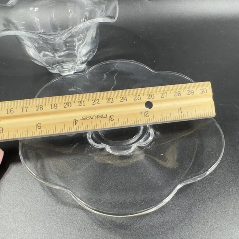 Duncan Miller Glass Company Canterbury Clear Teacup And Saucer‎ Manganese 365nm